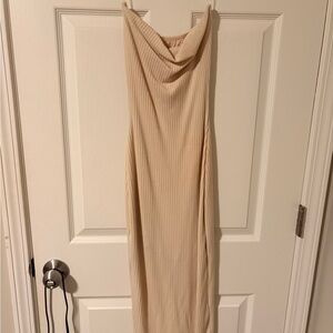 Windsor Strapless Beige Dress
